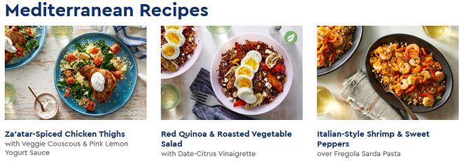 Blue Apron Mediterranean Recipes