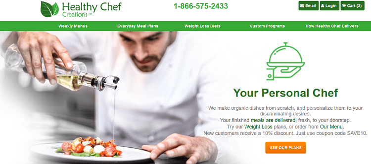 Healthy Chef Creations Home Page